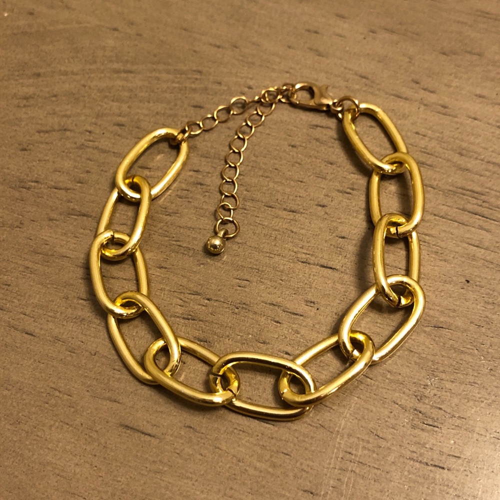 Gold Tone Lightweight Chain Bracelet